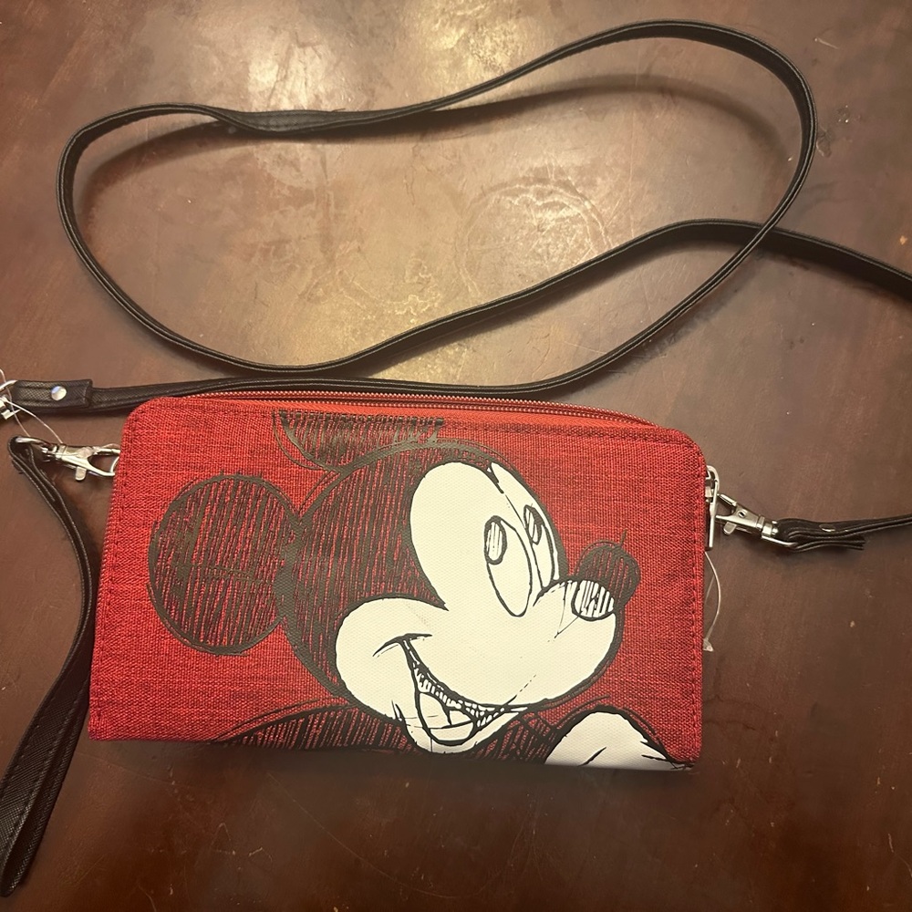 Disney Mickey Mouse Red Crossbody Bag